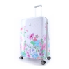 Mała walizka Elle Flower biała 40l