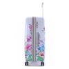 Mała walizka Elle Flower biała 40l