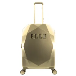 Mała walizka Elle Diamond złota 32l