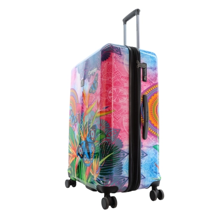 Duża walizka Saxoline Butterfly Nature 103l