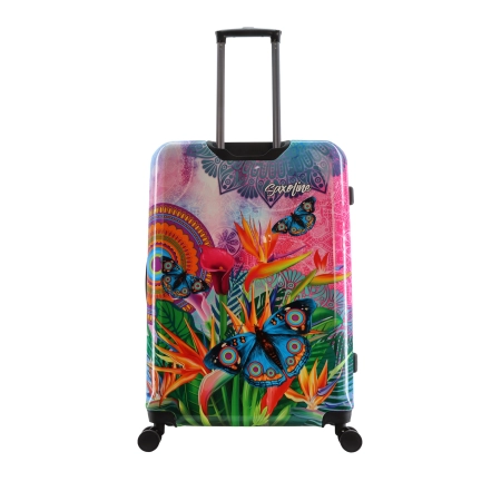 Duża walizka Saxoline Butterfly Nature 103l