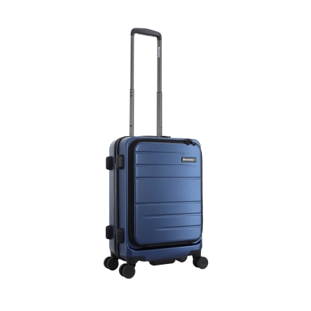 Mała walizka Discovery Patrol niebieska metaliczna 50l