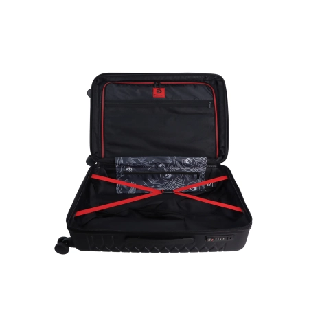 Średnia walizka Discovery Reptile czarna 71l