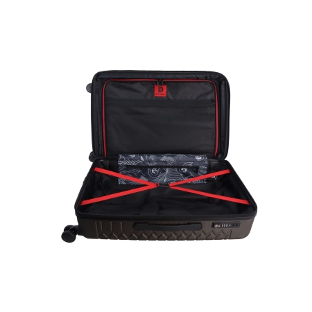 Średnia walizka Discovery Reptile khaki 71l