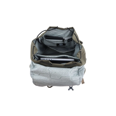 Duży plecak jednokomorowy Discovery Downtown khaki 26l