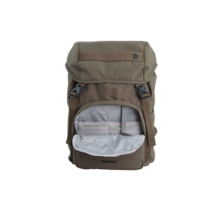 Duży plecak jednokomorowy Discovery Downtown khaki 26l