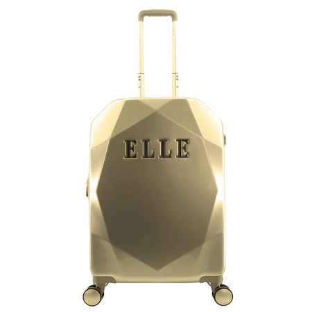 Mała walizka Elle Diamond złota 32l