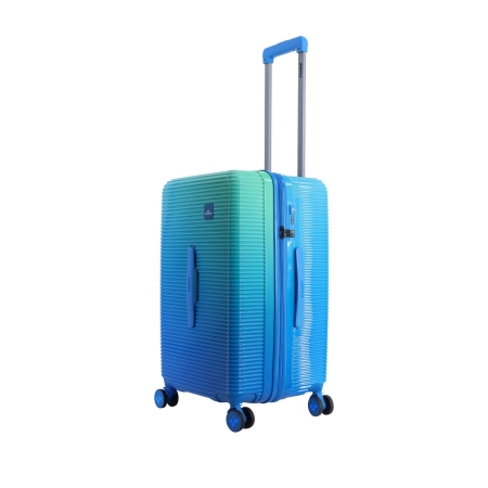 Średnia walizka Saxoline Trunk niebieska 70l
