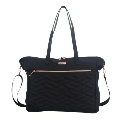 Torebka damska Elle Doux - shopperka czarna 0,56l