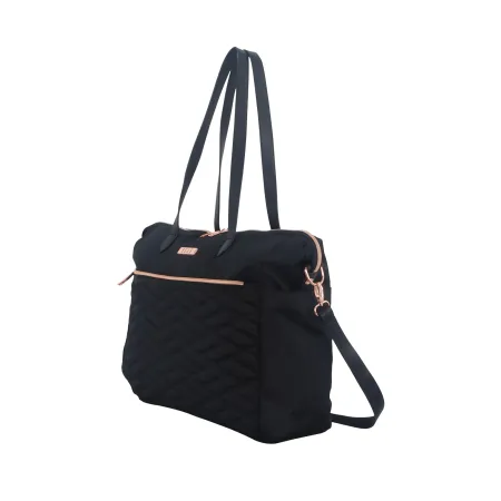 Torebka damska Elle Doux - shopperka czarna 0,56l