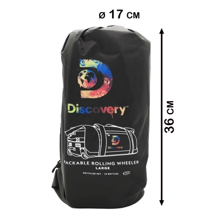 Torba podróżna składana  Discovery Drive czarna 145l