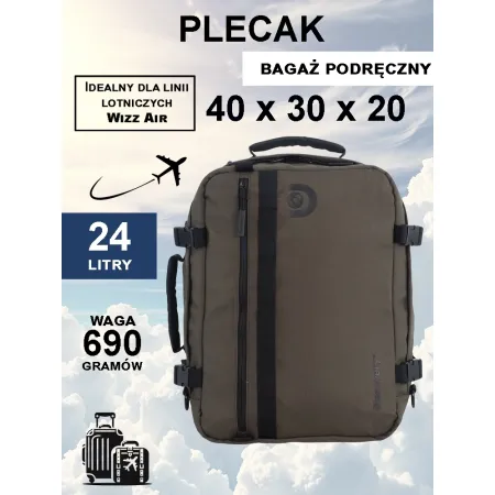 Plecak-torba kabinowa  Discovery Andes khaki 24l