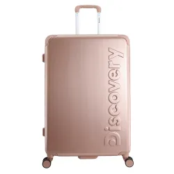 Duża walizka Discovery Focus różowa 105l