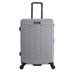 Średnia walizka Discovery Reptile srebrna 71l