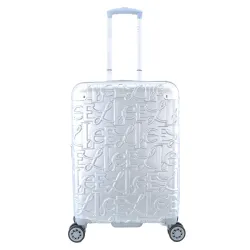 Mała walizka Elle Alors srebrna 30l