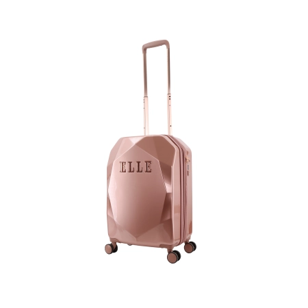 Mała walizka Elle Diamond różowa 32l