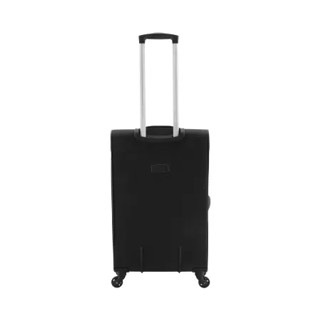 Średnia walizka Saxoline Soft czarna 48l