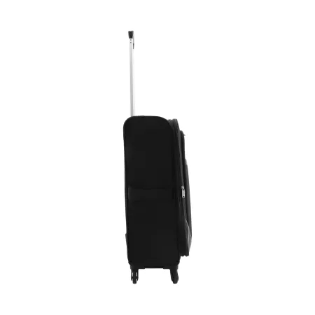 Średnia walizka Saxoline Soft czarna 48l
